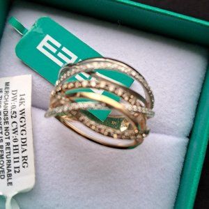EFFY TRIO Diamond Ring Size 7